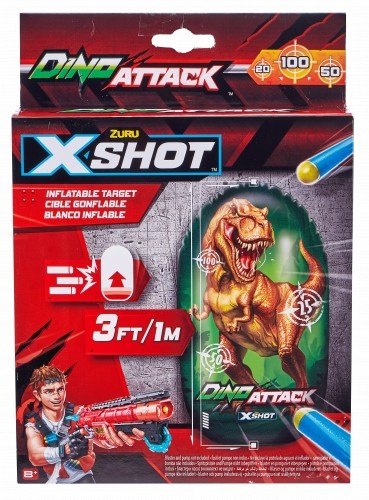 XSHOT-DINO ATTACK piepūšamais mērķis Dino, 4862 image 1
