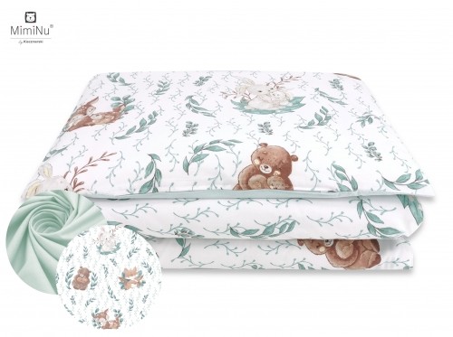 MIMINU Lulu Natural gultas veļas komplekts 2 daļas Cold Mint, 135x100cm, 40x60cm image 1