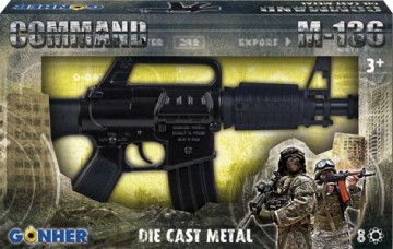 Gonher Guns GONHER mini assault Rifle   8 S. - black, 136/6