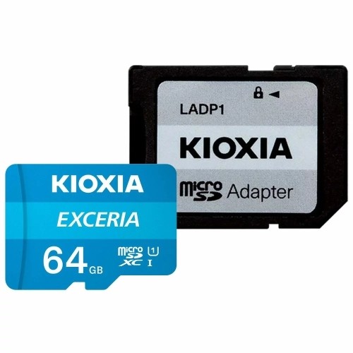 Kioxia MicroSD karte 64GB class 10 + adapter SD image 1