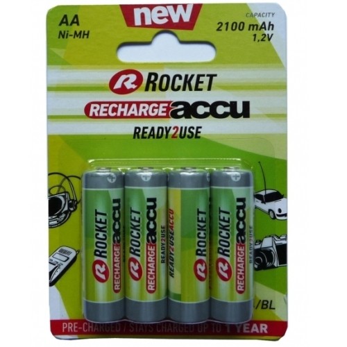 Rocket Precharged HR6 2100MAH ALWAYS READY Blistera iepakojumā 4gb. image 1