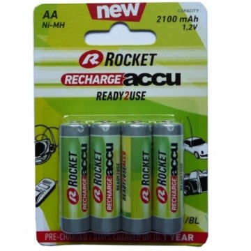 Rocket Precharged HR6 2100MAH ALWAYS READY Blistera iepakojumā 4gb.