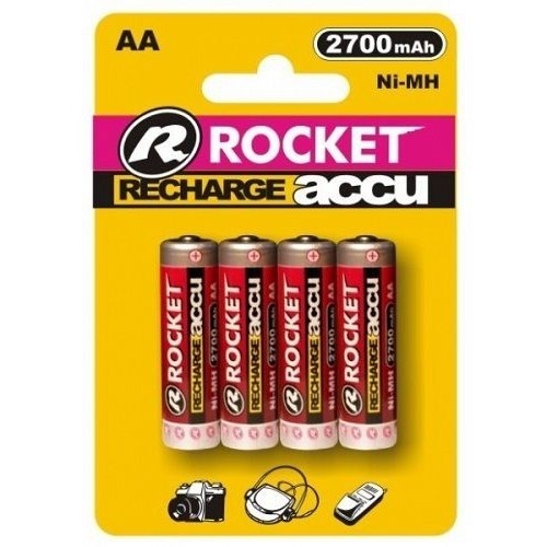 Rocket rechargeable HR6 2700mAh Blistera iepakojumā 4gb. image 1
