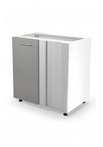 Halmar VENTO DN-100/82 corner lower cabinet, color: white / light grey image 1