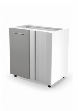Halmar VENTO DN-100/82 corner lower cabinet, color: white / light grey
