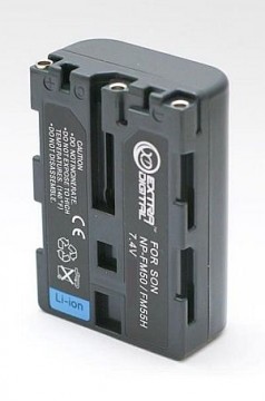 Extradigital Sony, battery NP-FM50/QM51