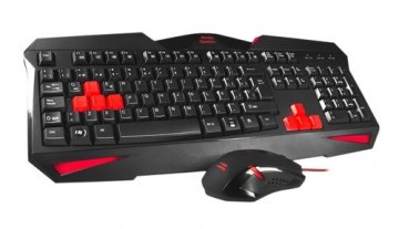 Tacens Mars Gaming MCP1 keyboard Black, Red
