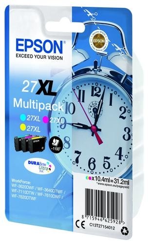 Epson Multipack 3-colour 27XL DURABrite Ultra Ink image 4