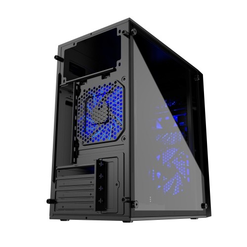 Gembird CCC-FORNAX-960B midi-tower ATX case Fornax 960B - 3x blue LED fan, 2x USB 3.0, acrylic side panel, black image 4