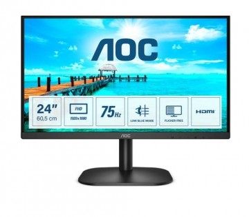 AOC Basic-line 24B2XDM computer monitor 60.5 cm (23.8&quot;) 1920 x 1080 pixels Full HD LCD Black
