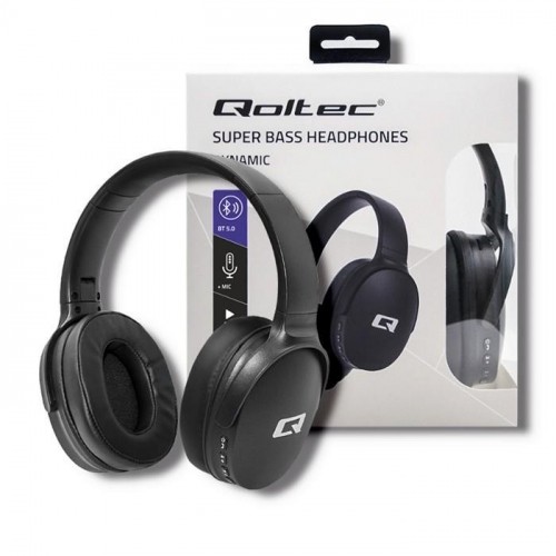 Qoltec Headphones wireless BT,microphone super bas image 5
