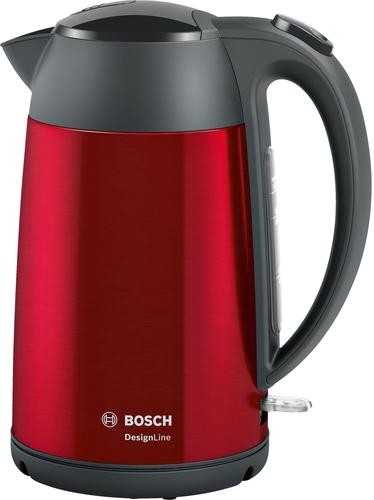 Bosch TWK3P424 electric kettle 1.7 L 2400 W Grey, Red image 1