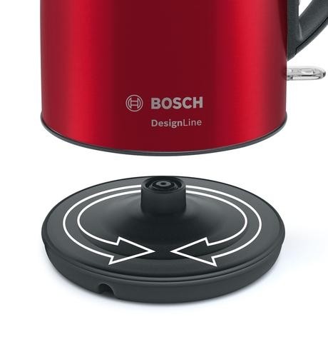 Bosch TWK3P424 electric kettle 1.7 L 2400 W Grey, Red image 4
