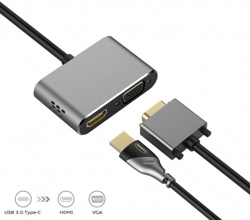 Platinet adapter USB-C - HDMI/VGA (45224) image 4