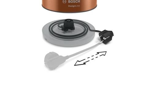 Bosch TWK4P439 electric kettle 1.7 L 2400 W Black, Gold image 3