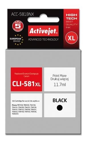 Activejet ink for Canon CLI-581Bk XL image 1