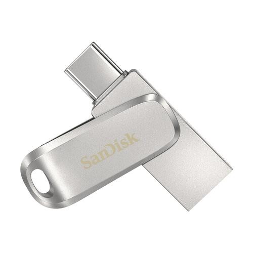 SanDisk Ultra Dual Drive Luxe USB flash drive 256 GB USB Type-A / USB Type-C 3.2 Gen 1 (3.1 Gen 1) Stainless steel image 1