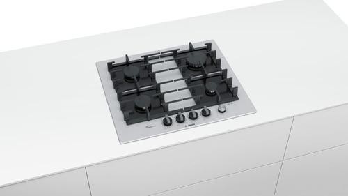 Bosch Serie 6 Gas cooktop PPP6A2M90 4 fields white color Built-in 60 cm 4 zone(s) image 3