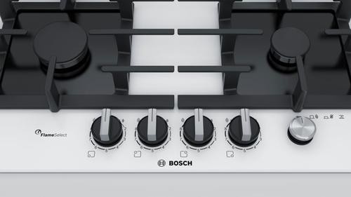Bosch Serie 6 Gas cooktop PPP6A2M90 4 fields white color Built-in 60 cm 4 zone(s) image 5