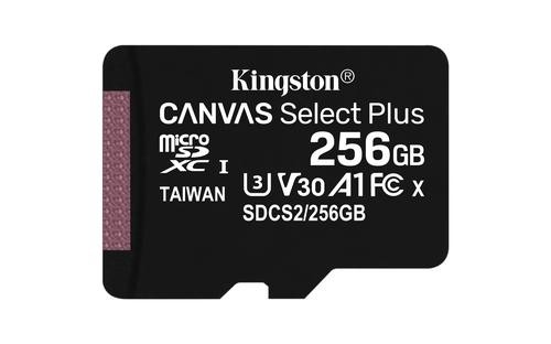 Kingston Technology Canvas Select Plus memory card 256 GB MicroSDXC UHS-I Class 10 image 1