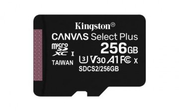 Kingston Technology Canvas Select Plus memory card 256 GB MicroSDXC UHS-I Class 10