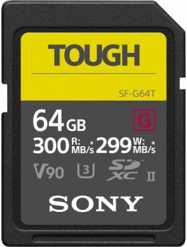 Sony SF-G Series SF-G64 SDXC UHS-II Memory Card UHS-II U3 / Class10