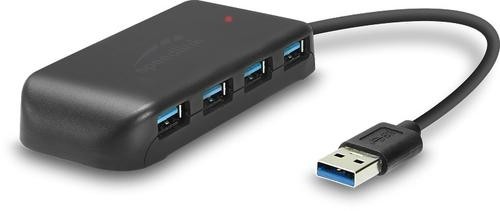 SPEEDLINK SL-140108-BK interface hub USB 3.2 Gen 1 (3.1 Gen 1) Type-A 5000 Mbit/s Black image 1