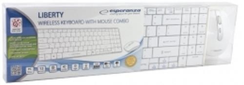Esperanza EK122W keyboard RF Wireless QWERTY White image 4