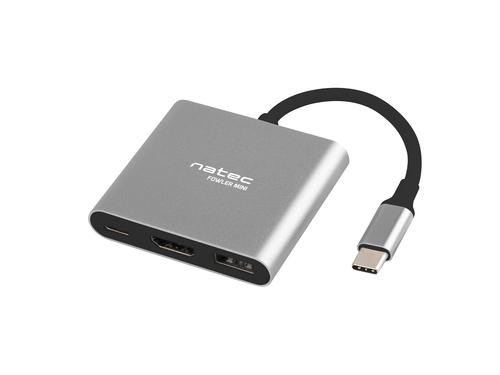 NATEC Fowler Mini USB 2.0 Type-C 5000 Mbit/s Grey image 3