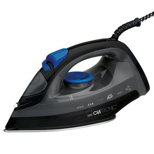 Clatronic DB 3703 iron Dry &amp; Steam iron Stainless Steel soleplate 1800 W Black, Grey image 1