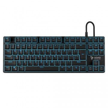 Savio Tempest RX keyboard USB QWERTY English Black, Blue