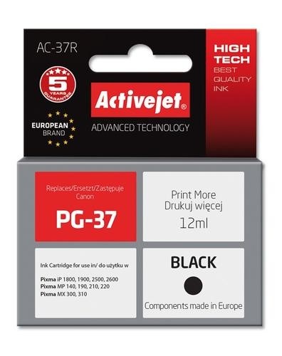 Activejet ink for Canon PG-37 image 2