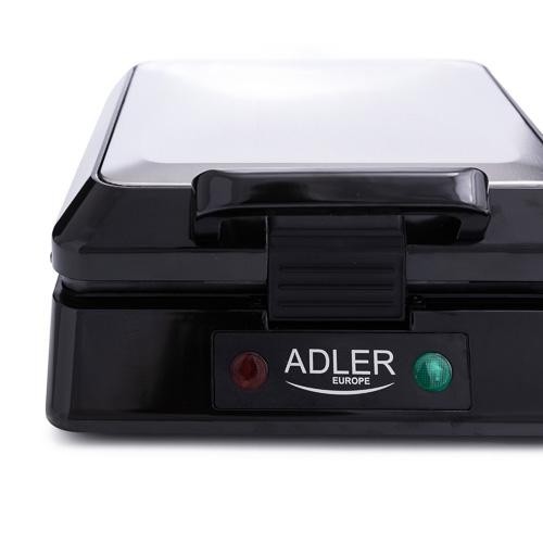 Adler AD 3036 waffle iron 4 waffle(s) 1500 W Black, Grey image 3