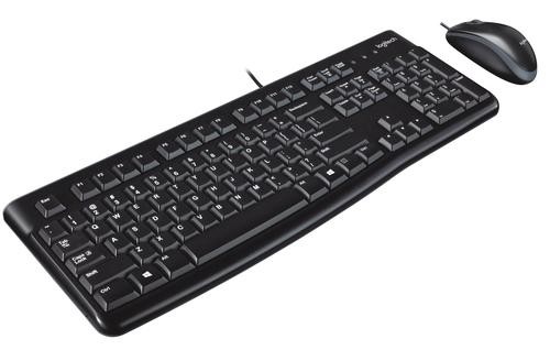 Logitech Desktop MK120 keyboard USB QWERTY US International Black image 1