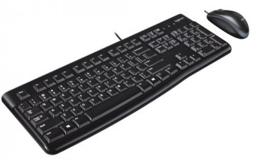 Logitech Desktop MK120 keyboard USB QWERTY US International Black
