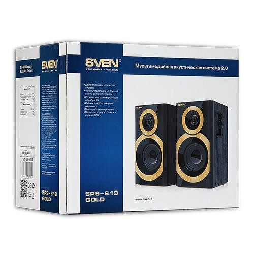 SVEN SPS-619 Black, Gold Wired 20 W image 4