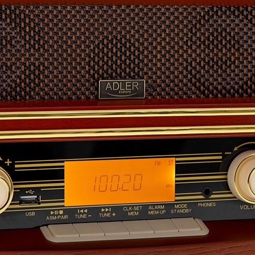 ADLER Retro radio. Bluetooth tehnoloģija image 5