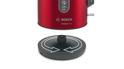 Bosch TWK4P434 electric kettle 1.7 L 2400 W Black, Red image 4