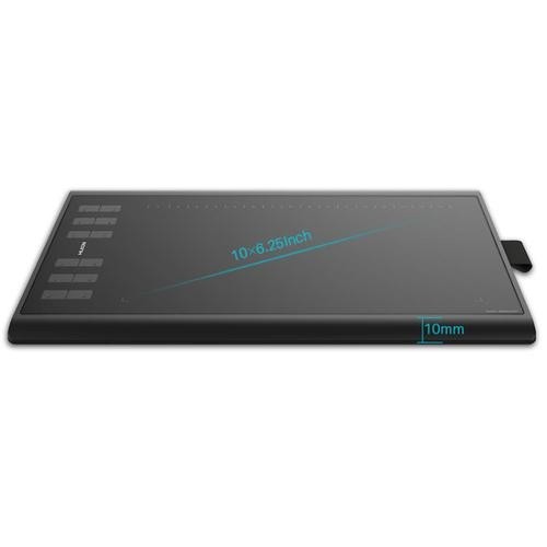 HUION H1060P graphic tablet Black 5080 lpi 250 x 160 mm USB image 2