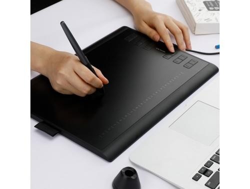 HUION H1060P graphic tablet Black 5080 lpi 250 x 160 mm USB image 3