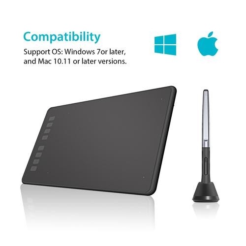 HUION H950P graphic tablet Black 5080 lpi 220 x 137 mm USB image 3