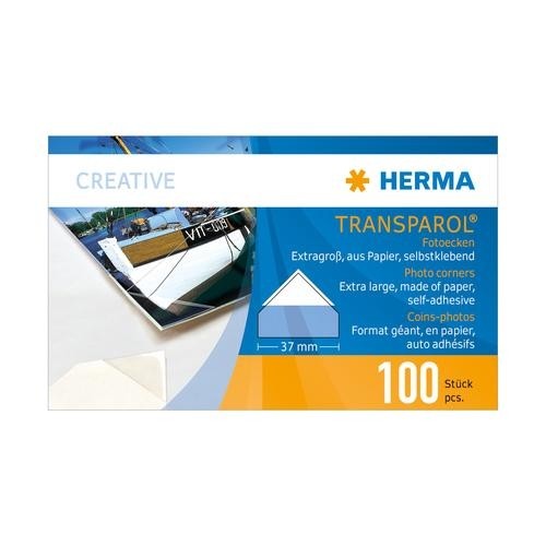 HERMA Transparol photo corners, extra large double strips 100 pcs. image 1