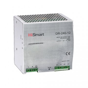 Hismart Power supply 12V, 20A, 240W, DIN