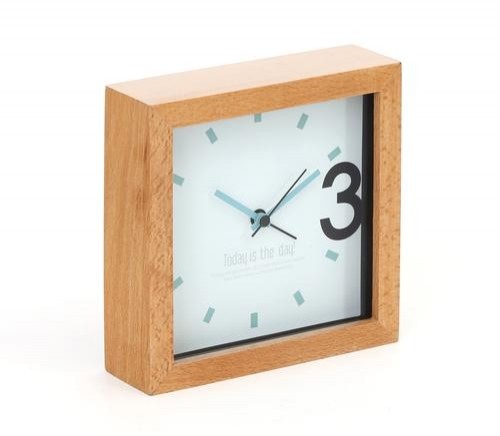Platinet PZAPR alarm clock Quartz alarm clock Wood image 1