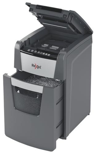 Rexel Optimum AutoFeed+ 130X paper shredder Cross shredding 55 dB 22 cm Black, Silver image 4