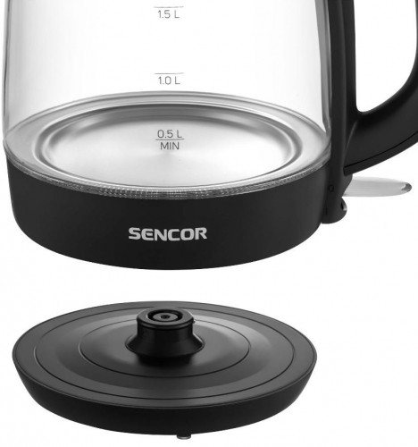 Electric kettle Sencor SWK7301BK, black image 4