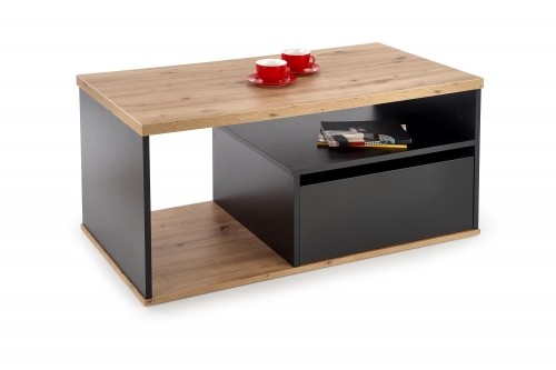 Halmar PANTERA c. table, color: wotan oak/black image 1