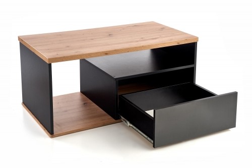 Halmar PANTERA c. table, color: wotan oak/black image 2