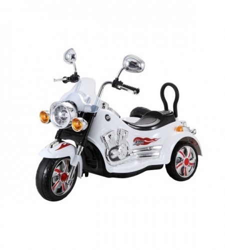Motocikls ar blakusvāģi SX138 white (6446) Akcija image 2
