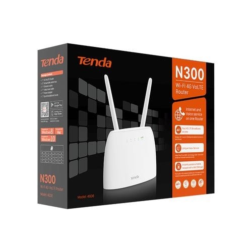 Tenda N300 wireless router Fast Ethernet Single-band (2.4 GHz) 3G 4G White image 4